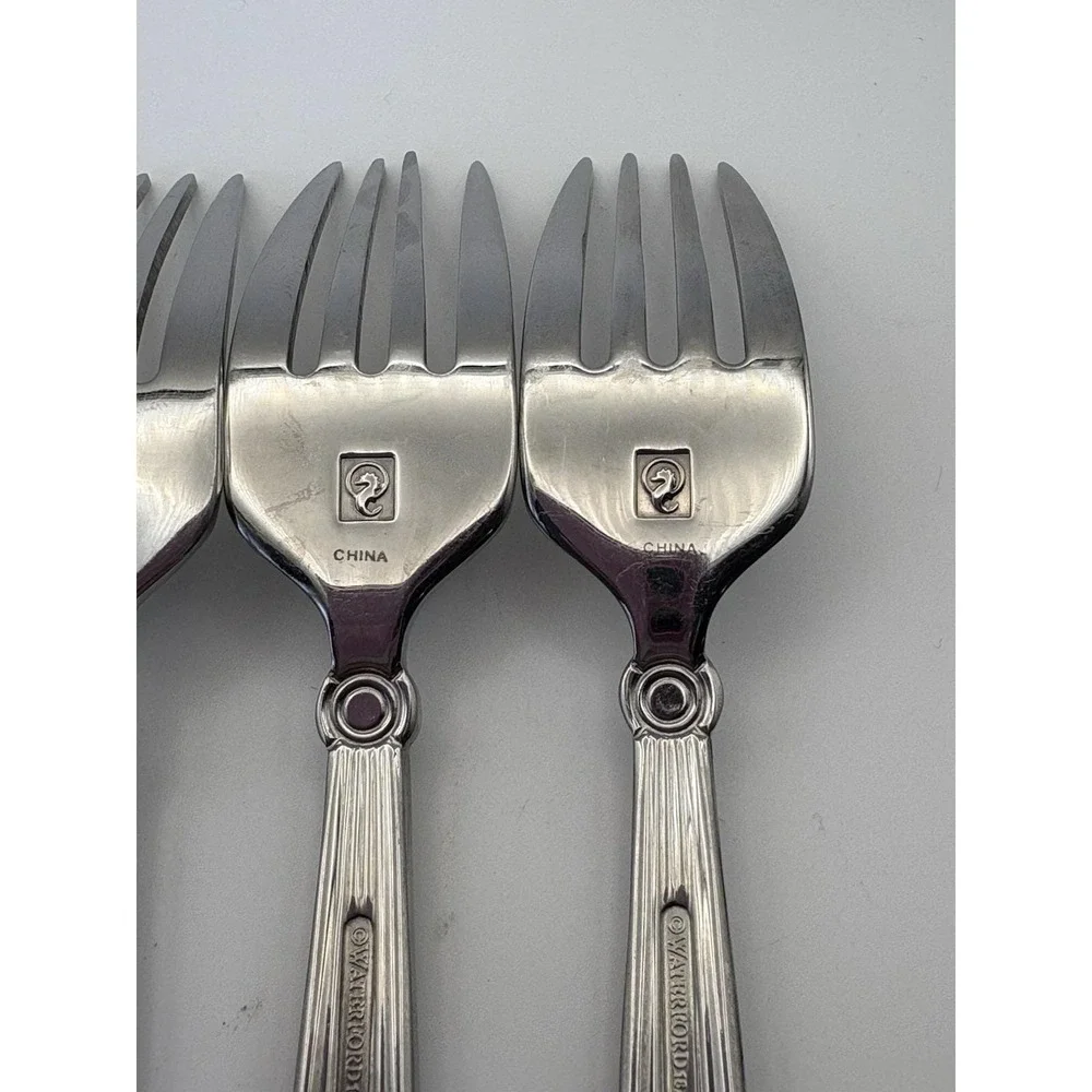 Waterford Carleton Stainless Salad Forks Set of 4 18/10 China